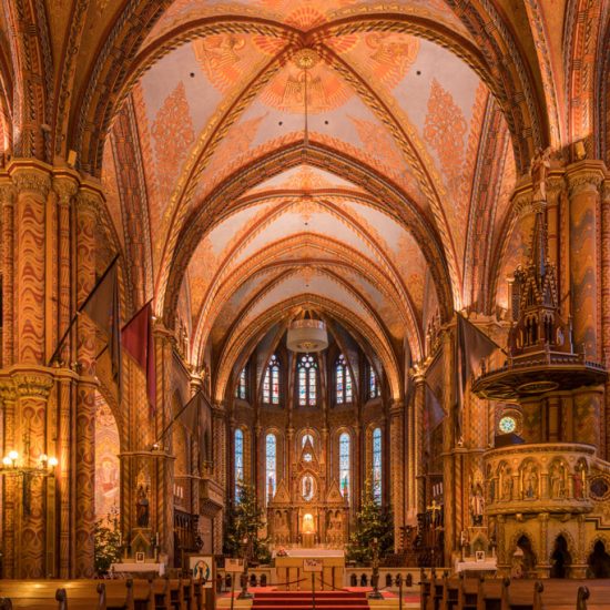 Hungary, Budapest, Matthias Church, interior